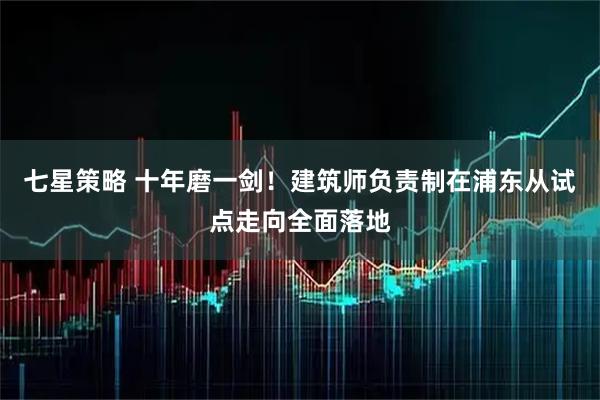 七星策略 十年磨一剑！建筑师负责制在浦东从试点走向全面落地