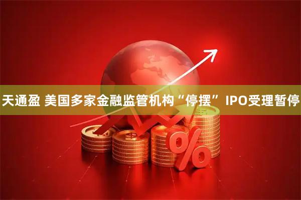 天通盈 美国多家金融监管机构“停摆” IPO受理暂停