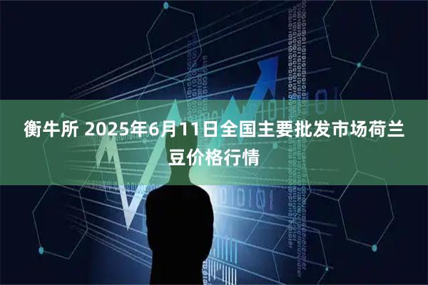 衡牛所 2025年6月11日全国主要批发市场荷兰豆价格行情